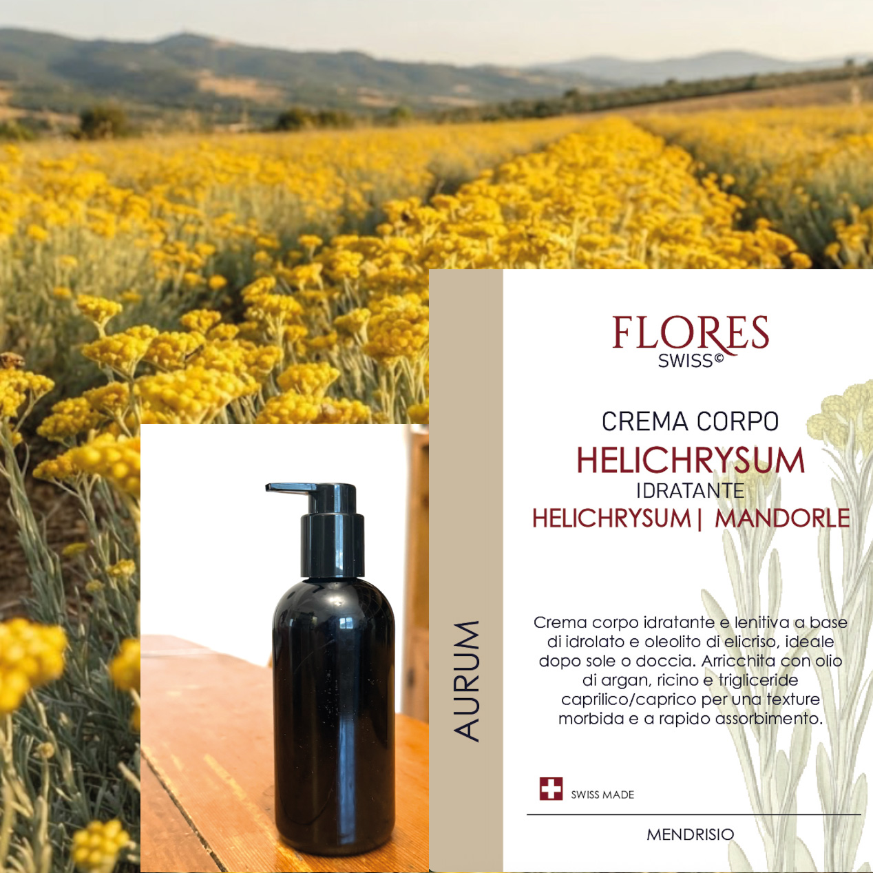 Crema Corpo Helichrysum Flores Swiss